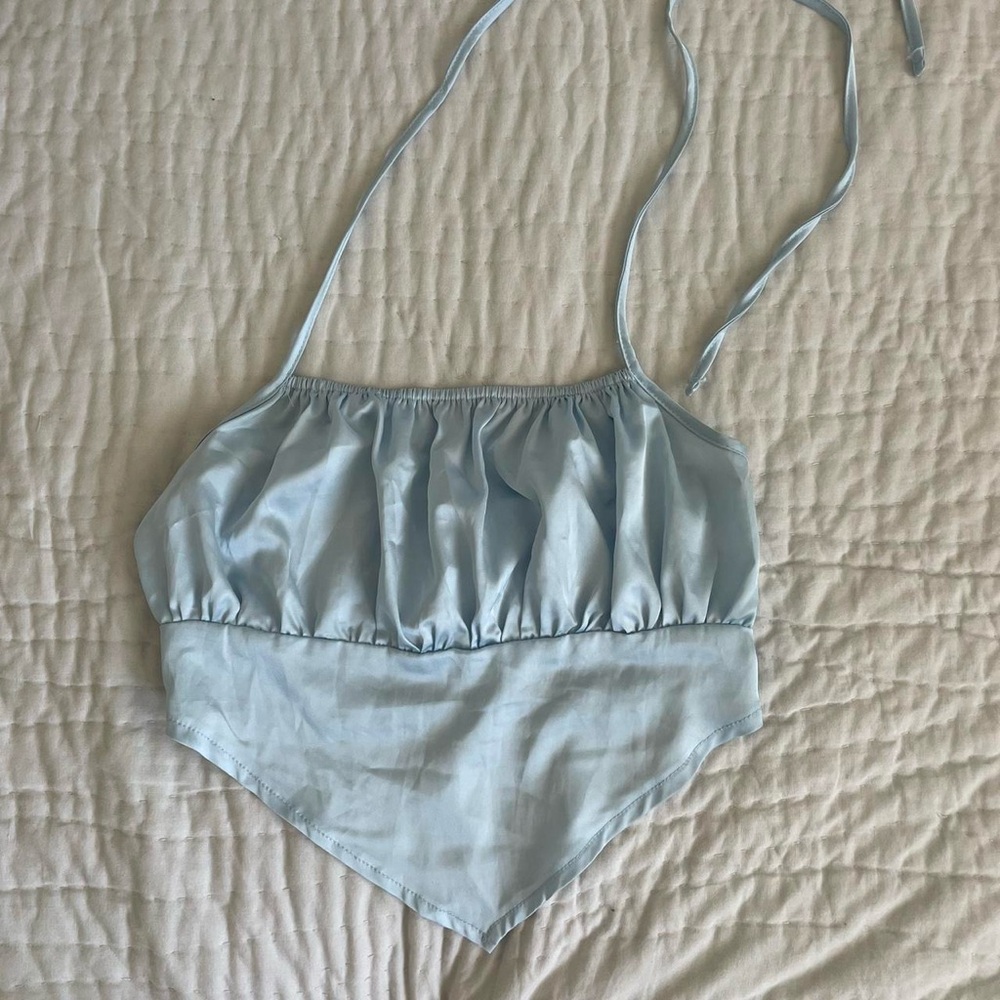 Silk Top with Neck Tie